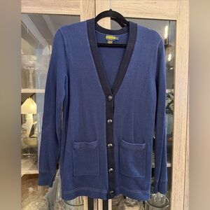 Rugby Ralph Lauren Blue and Black Cardigan
